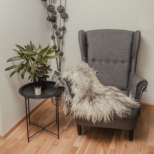 Curly Sheepskin Natural Gray Icelandic Rugs Amazing Sheepskin Sheep Skin Leather Sheep Skin Area Rugs Carpet Rugs long wool, schaffell Hygge