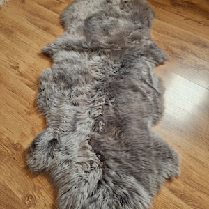 White-Brown Sheepskin Rugs Amazing Sheepskin Sheep Skin Leather Sheep Skin Area Rugs Carpet Rugs soft wool XXL rug