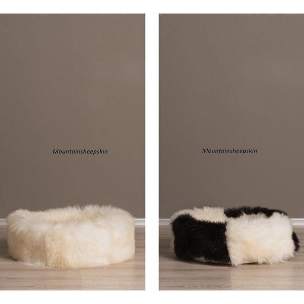 Real Sheepskin Dog Bed, Cat Bed, natural cozy soft bed, Premium Quality sheepskin for dogs/cats, Hygge