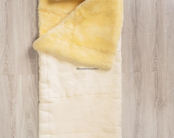 Natural Sheepskin Sleeping Bag for Camping