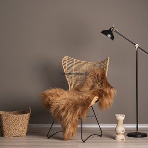 Ore Dyed Genuine Icelandic Sheepskin Lambskin Sheep Skin Rug Pelt Soft Wool Throw, schaffell Hygge