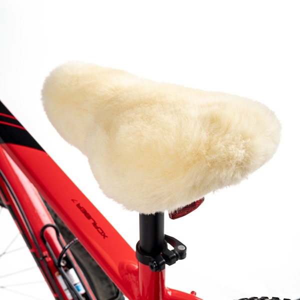 Bicycle Seat Cover made from Sheepskin