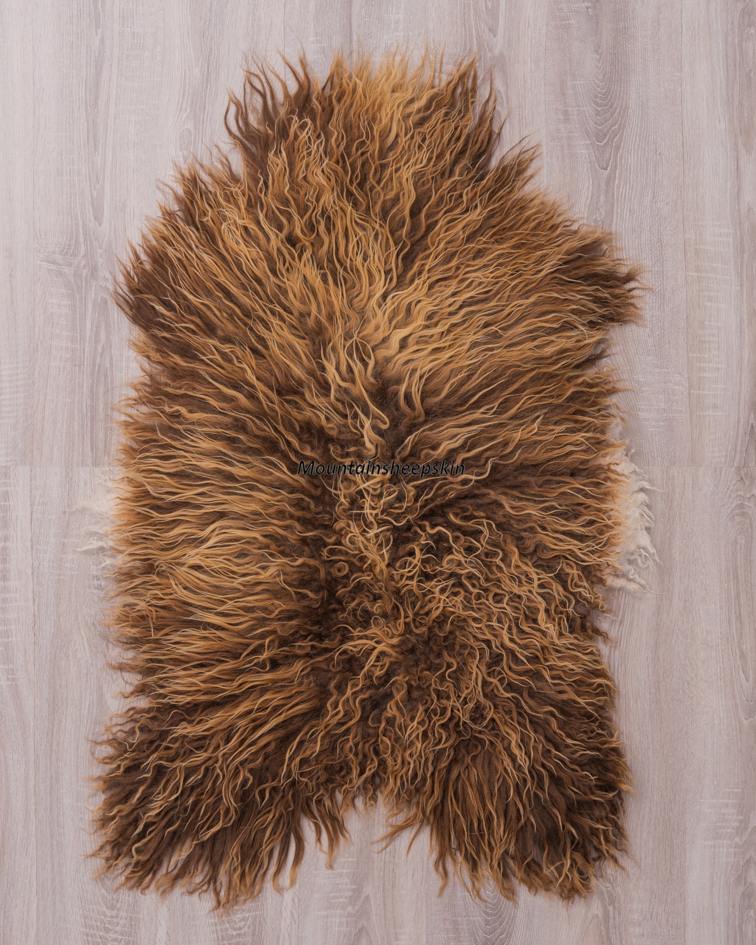 Curly Wool Icelandic Sheepskin Natural Colors Rugs Amazing | Etsy