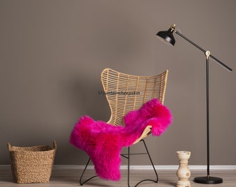 Echtes Deutsches Merino-Lammfell In Pink – Flauschig, Dicht & Kuschelig Für Jeden Raum