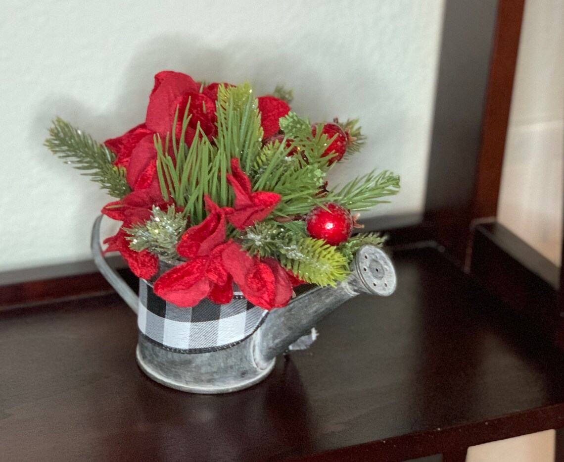 Small Christmas Watering Can Etsy