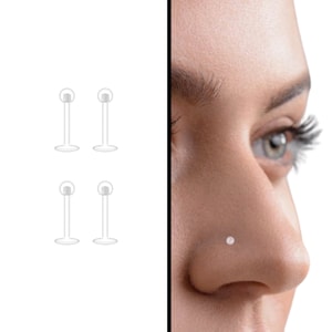 Plastic nose stud for surgery best sale