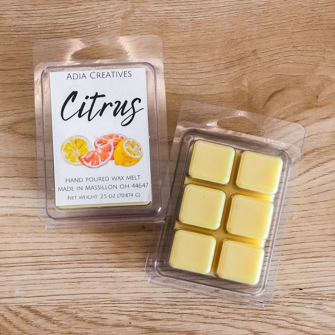 Wax melts Citrus Wax Melt 2.5 oz wax melt Wax tart Etsy