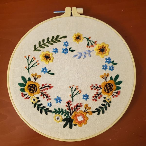 Embroidered Wall Art Etsy