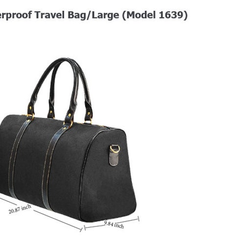 Waterproof Travel Bag, Pink & Green Travel Bag, Sorority Black Girl