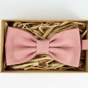 Pink Color Pretied Bow Ties for Men / Pocket Square / Wedding - Etsy