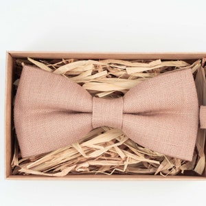 Mocha color wedding bow tie / Handkerchief / Anniversary gift for men