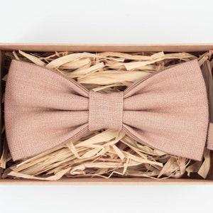 Light Brown bow tie / Wedding bow tie for groomsmen / Ring bearer bow tie