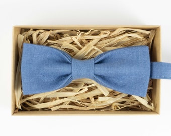 Nœud papillon bleu / Cadeau d'anniversaire pour homme / Nœud papillon de mariage