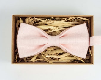 Petal Pink Wedding Bow Tie for Men and Boys