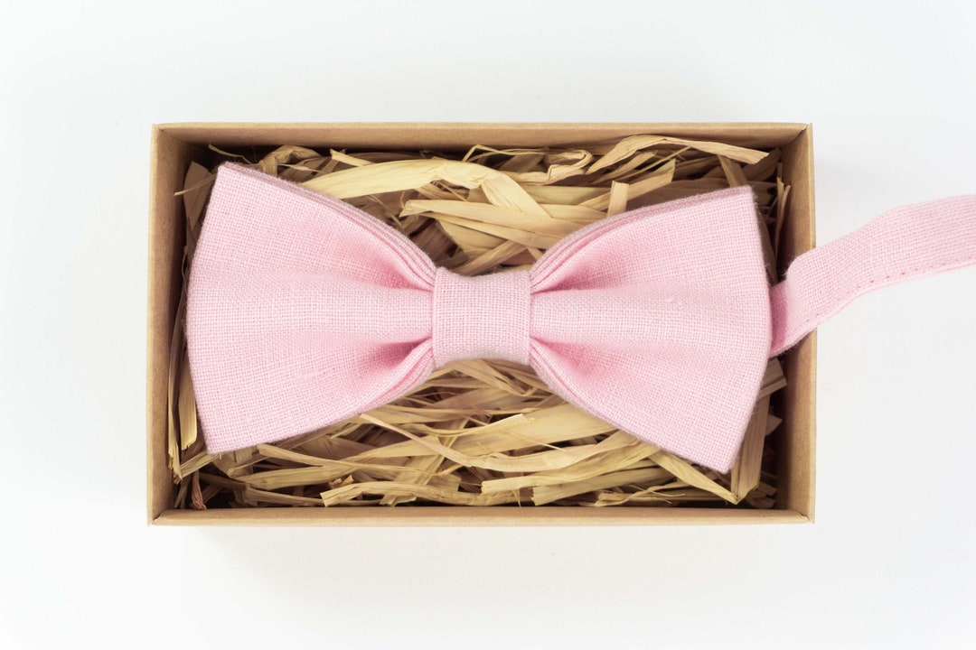 Pink Color Groomsmen Bow Tie / Ring Bearer Bow Tie / Boyfriend - Etsy