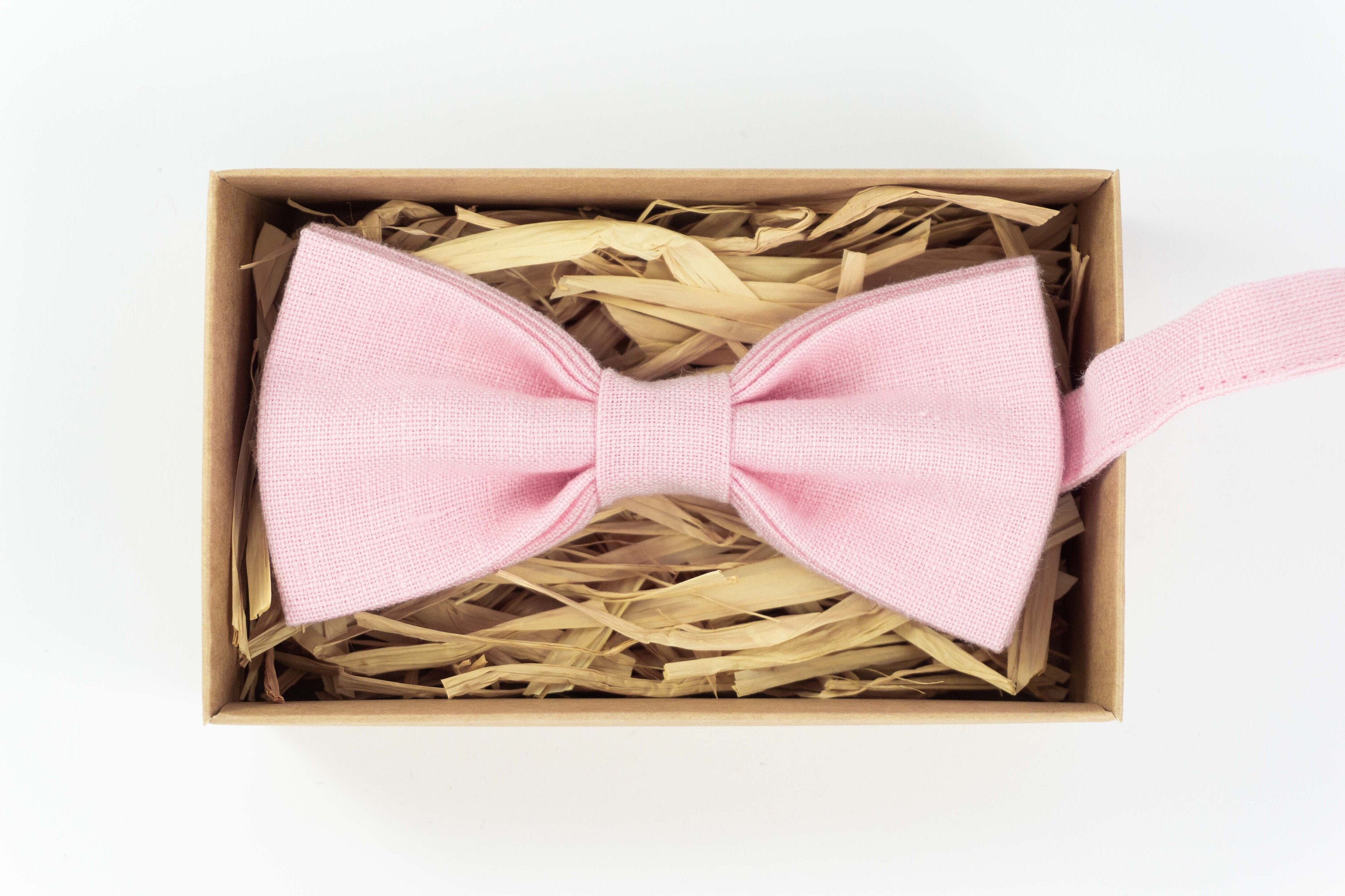 Pink Color Groomsmen Bow Tie / Ring Bearer Bow Tie / Boyfriend | Etsy