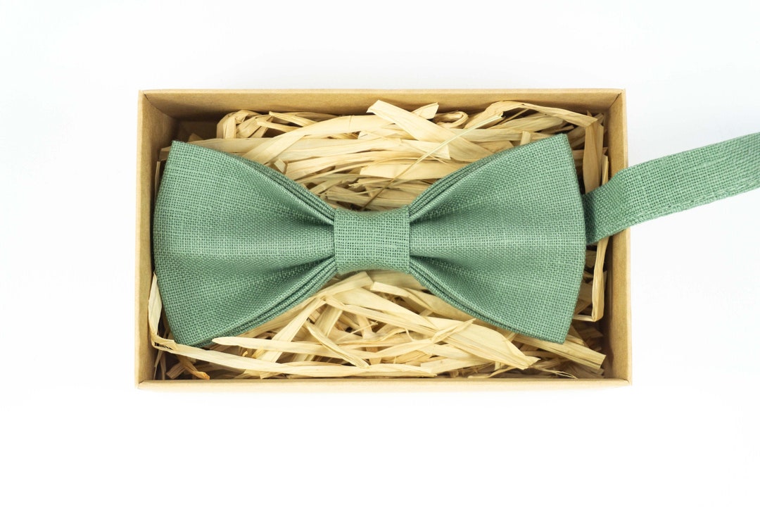 Sage Green Wedding Bow Tie / Groomsmen Bow Tie / Anniversary - Etsy