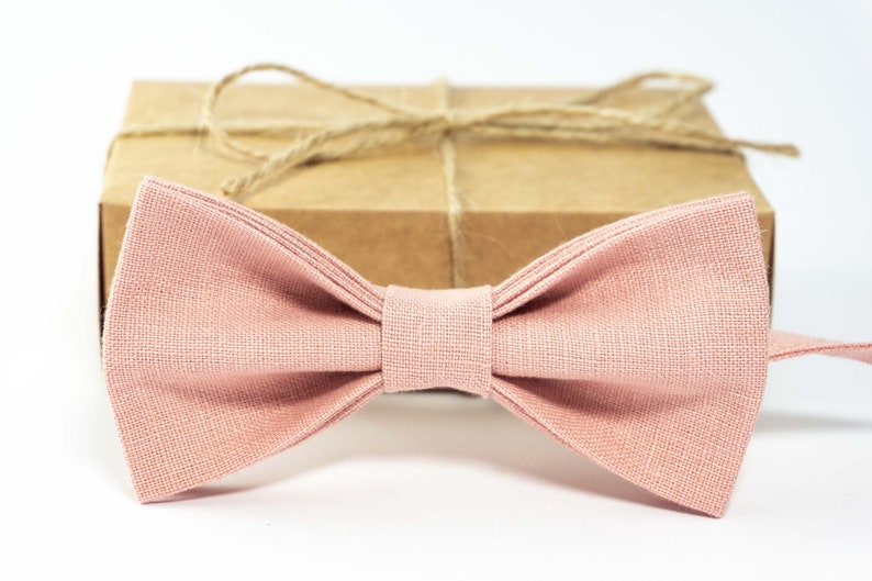 Dusty Pink Wedding Bow Tie / Bow Ties for Men / Toddler Bow | Etsy