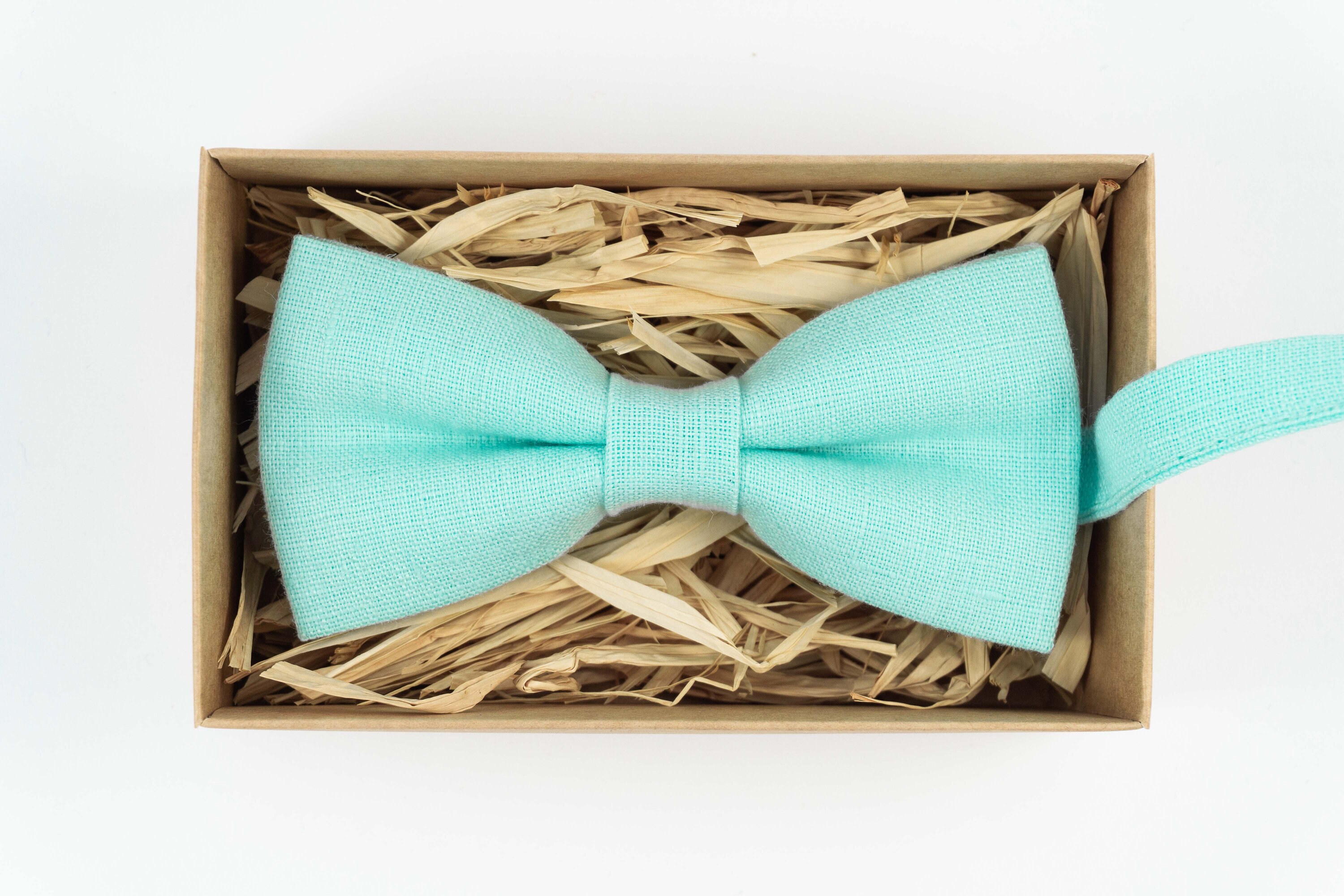 Brown Cotton Bow Tie For Men Adult / Teenge / Boy Kids / Baby - Foto 13