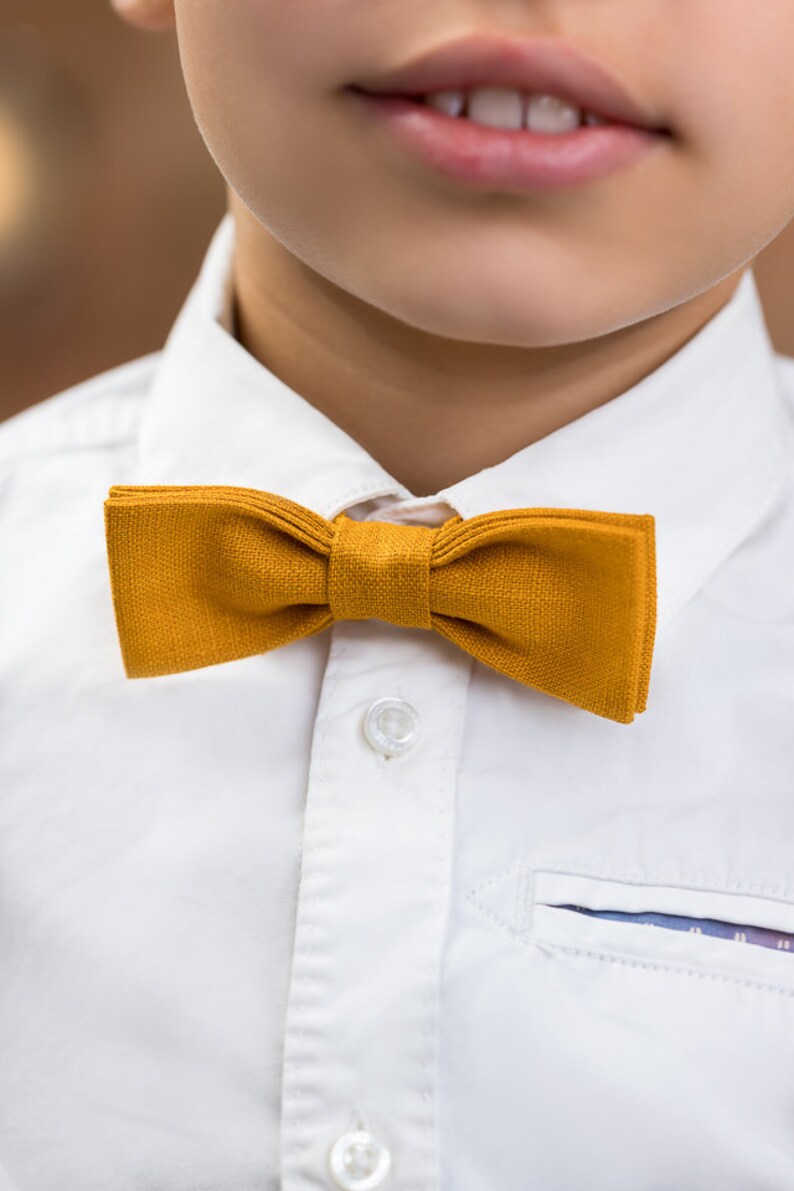 Teal Blue Linen Bow Ties for Groomsmen Gift / Bow Ties for Men Etsy