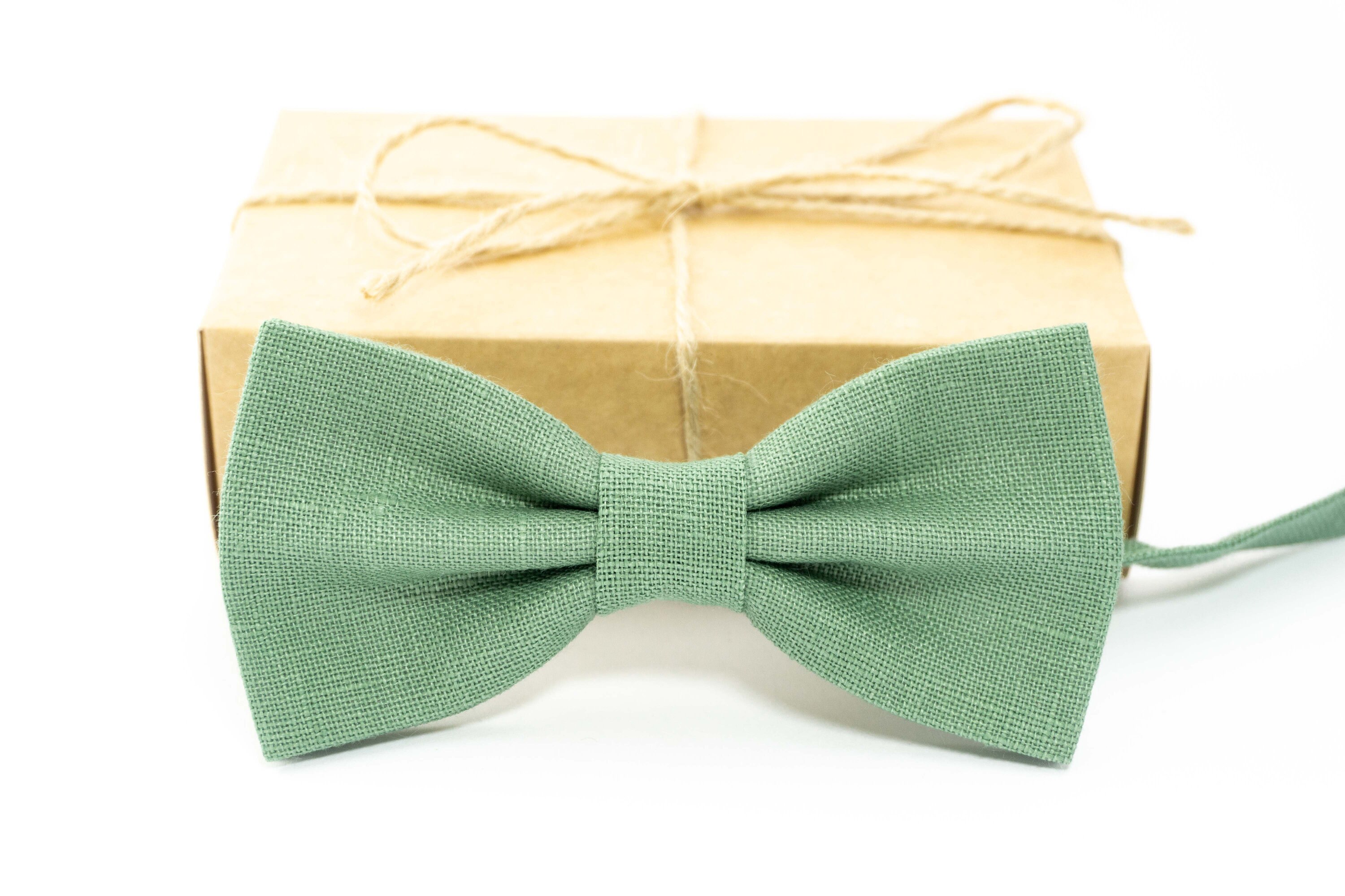Sage Green Color Bow Tie Wedding Bow Tie Pocket Square Etsy
