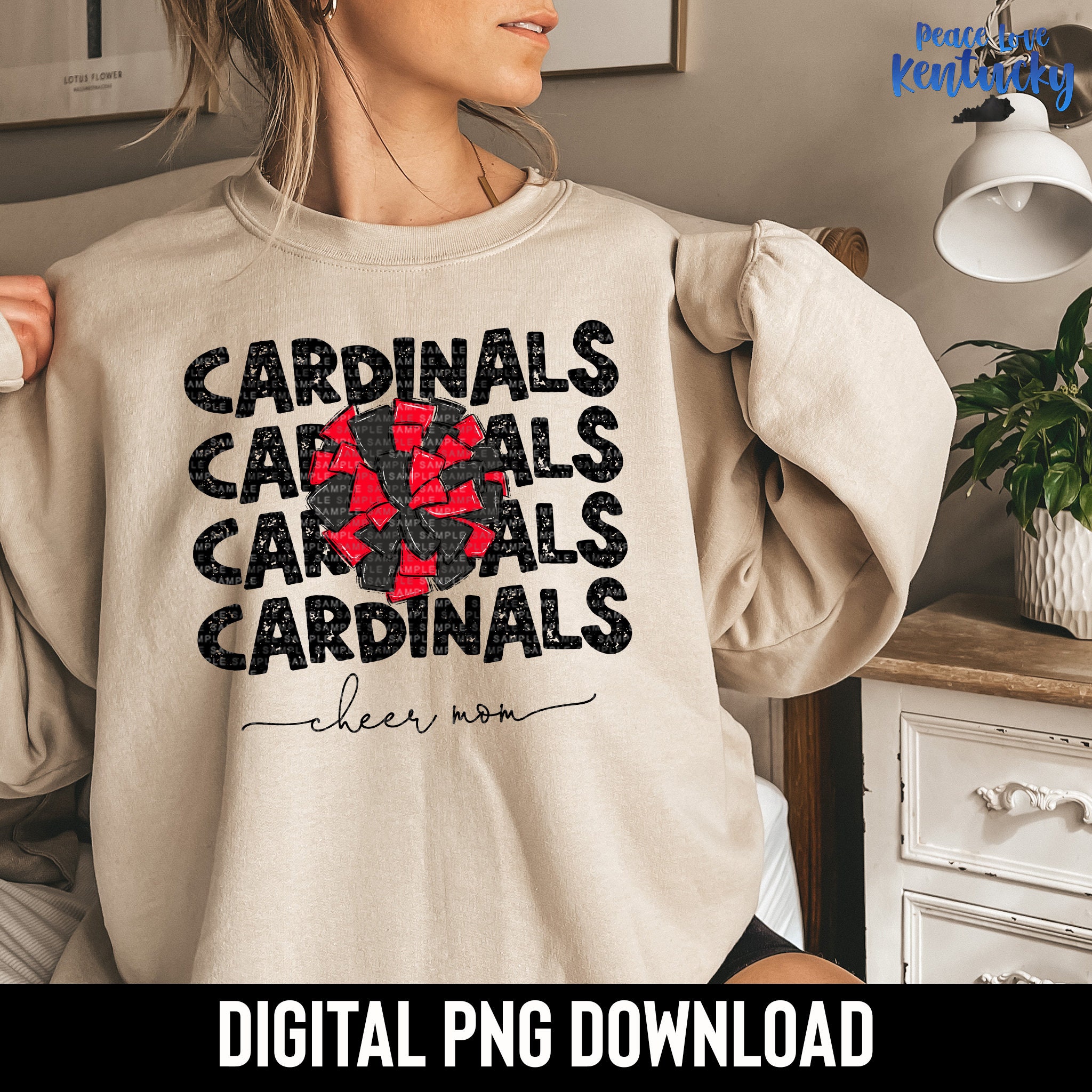 Wavy Line Cardinals Sweatshirt