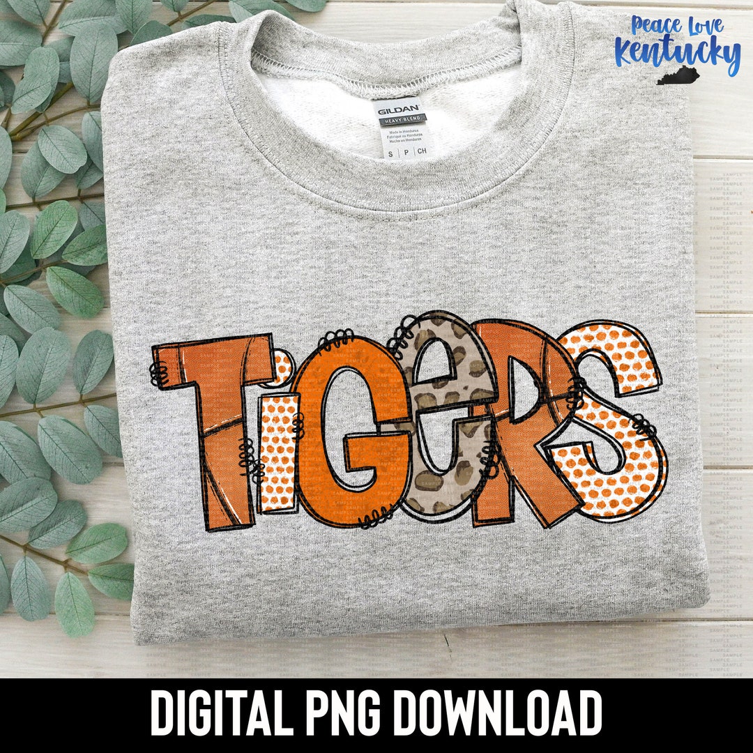 Tigers, Game Day, Basketball, School Spirit PNG Design Digital Download