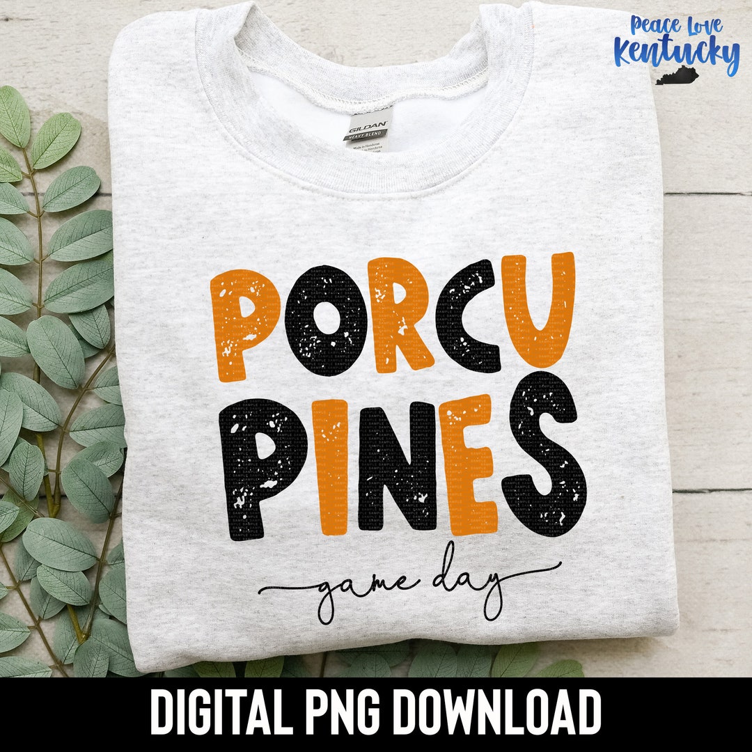 Porcupines Game Day School Spirit PNG Design Digital Etsy