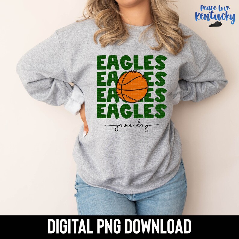 Eagles Basketball School Spirit PNG Design Digital Etsy