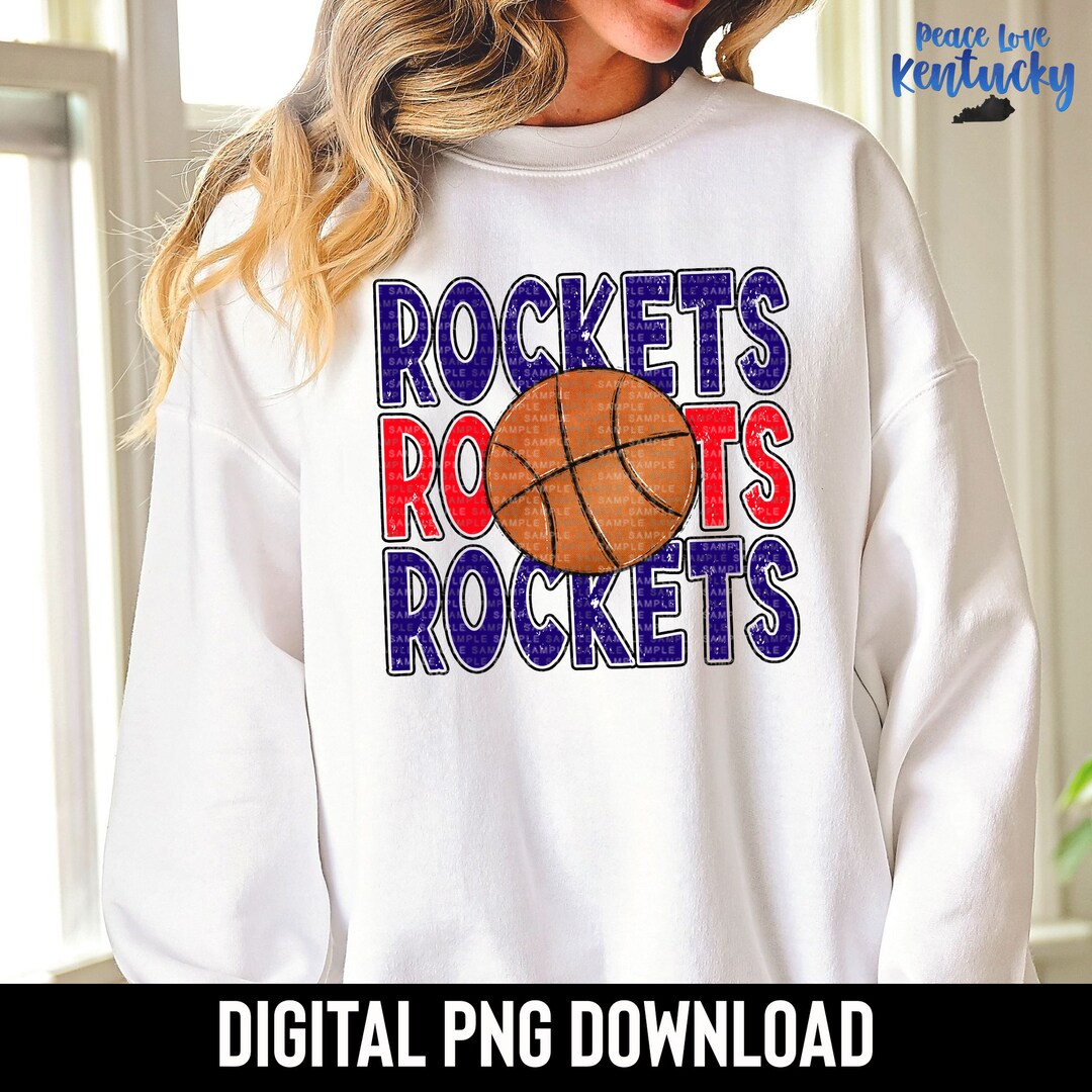 Rockets, Basketball, School Spirit Sublimation, PNG Design Digital