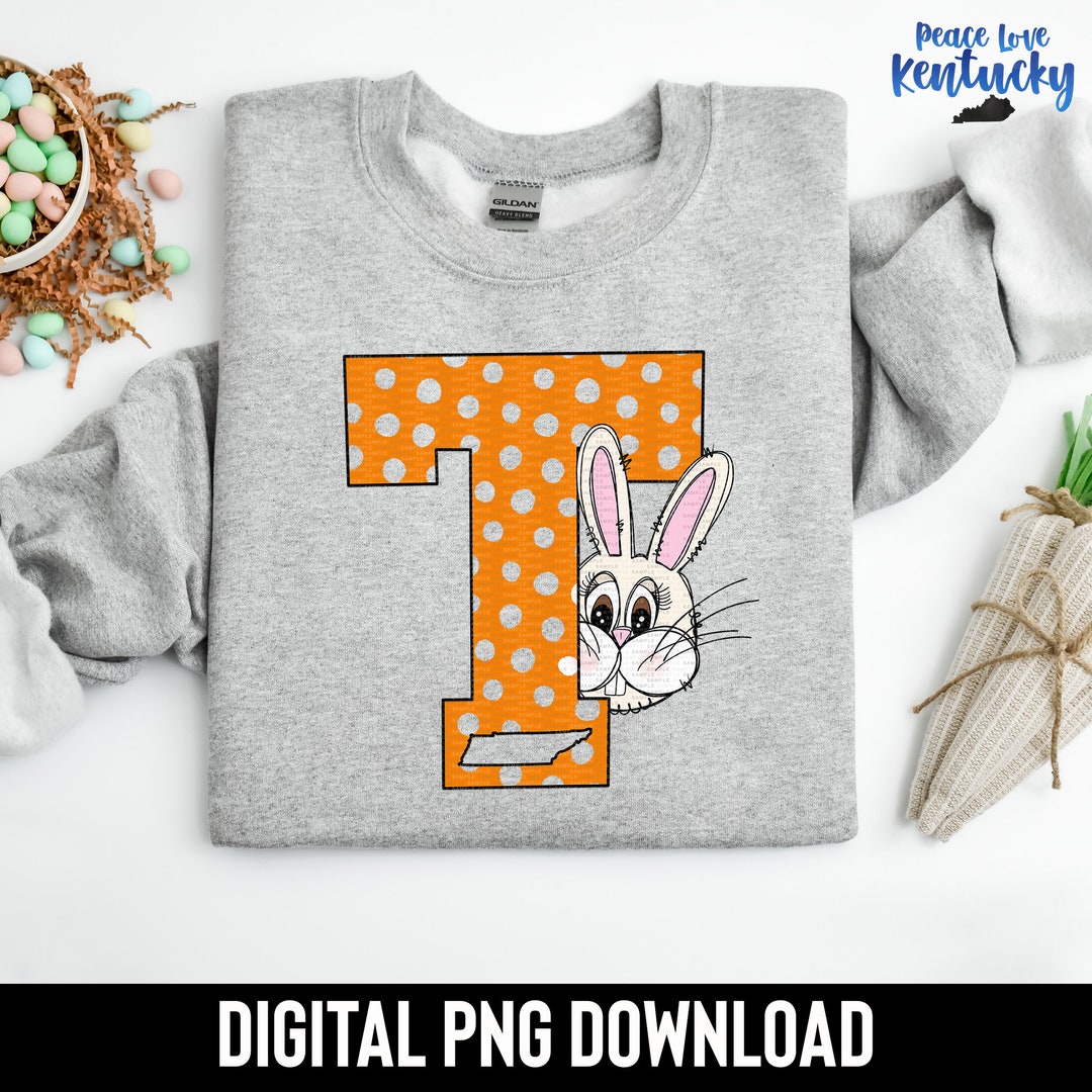 Tennessee TN Easter Bunny Sublimation PNG Design Digital Etsy