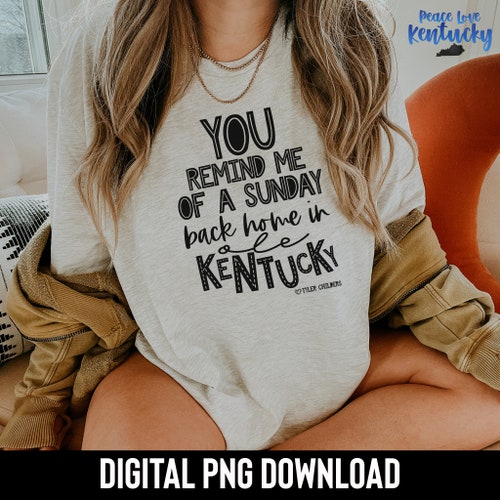 Sublimation Design Hand Drawn PNG Digital Download - Etsy - You Remind Me Of A Sunday Back Home