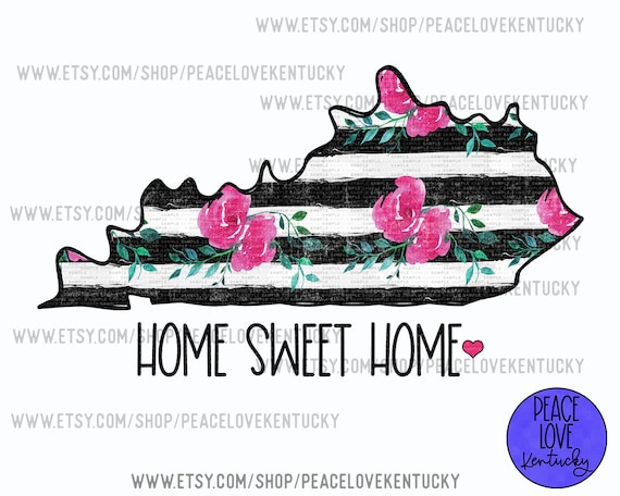 Kentucky Sunflowers KY Sublimation PNG Home Sweet Home PNG Design Digital Download