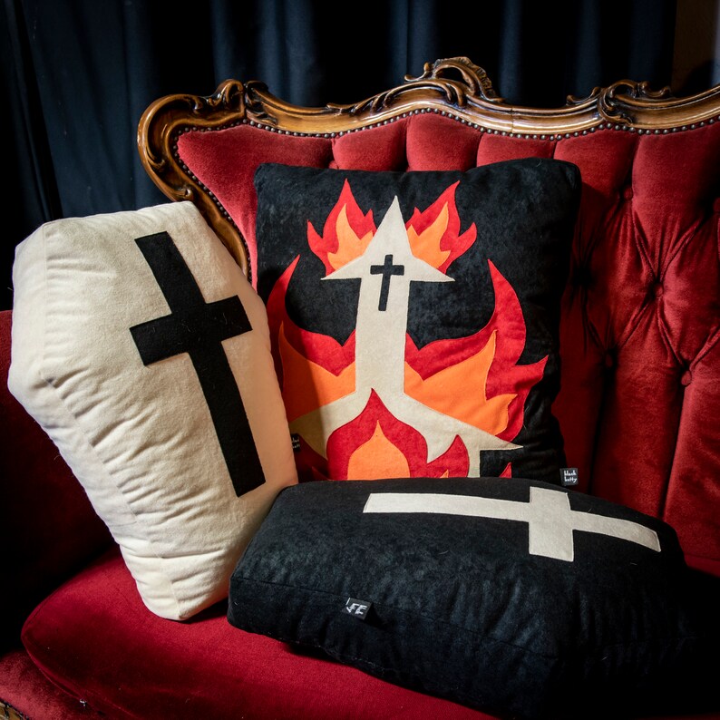 Halloween Coffin Shaped Pillow Casket Cushion Gift for Etsy UK