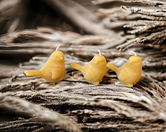 Beeswax Songbird Candle-Trio