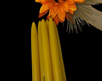 Beeswax 10" Taper Candles-6 pairs