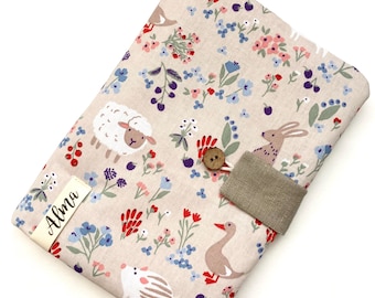 Personalized pet health record book cover for farm animals