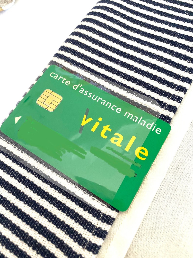 Protège carnet de santé ouatiné et personnalisé Esprit MARINIÈRE bleu marine image 8