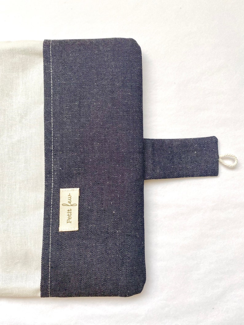 Padded and personalized health book cover Esprit MARINIÈRE navy blue image 6