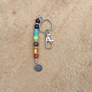 7 Chakra lotus keychain for handbags