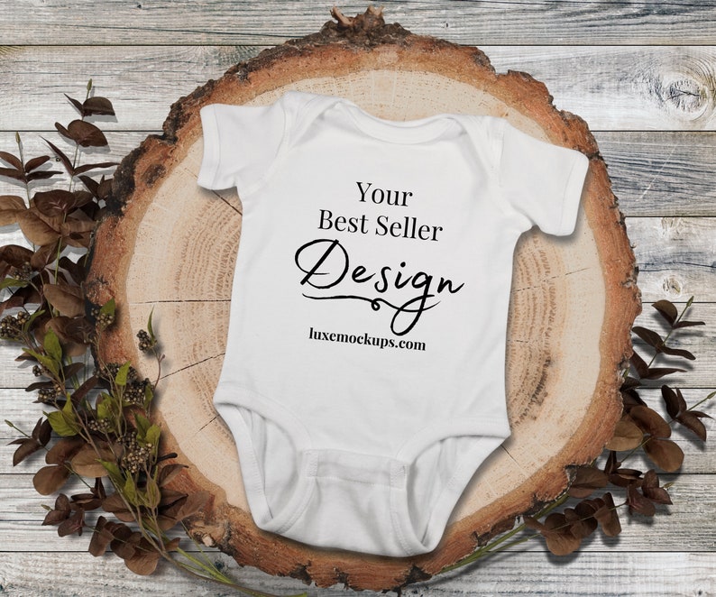 Download Baby Mockup Rabbit Skins 4400 White Onesie Mockup Baby ...