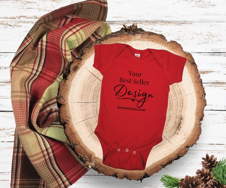 Download Baby Mockup Rabbit Skins 4400 Red Mockup Baby Onesie ...