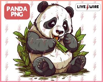 Figurine Panda Kawaii Cartoon Jardin/anniv' (8 unités)