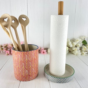 Utensil Holder Hand Stamped