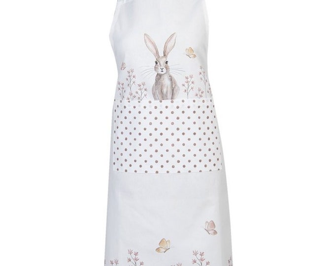 Kitchen apron with rabbit