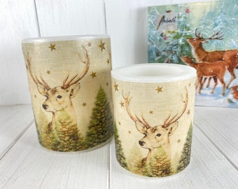 Candle Deer Christmas