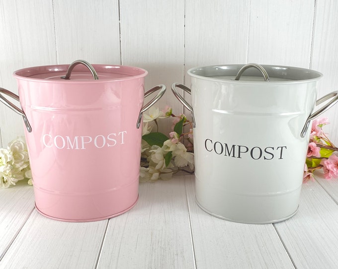 Compost bucket pink or gray