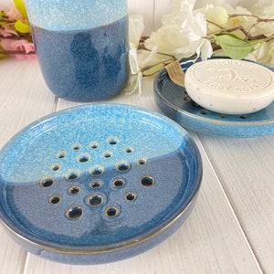 Soap dish ceramic round