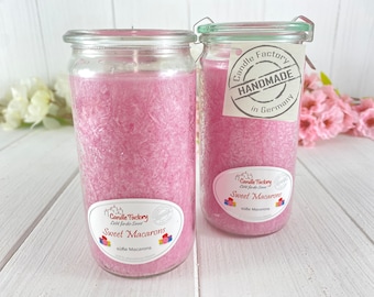 Scented candle Sweet Macarons burning time 70 hours vegetable stearin