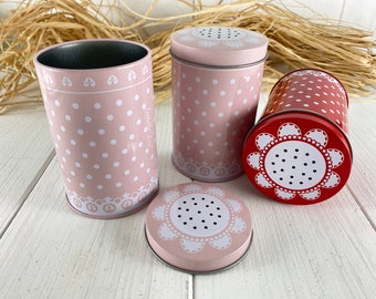 Sugar shaker pink with white dots